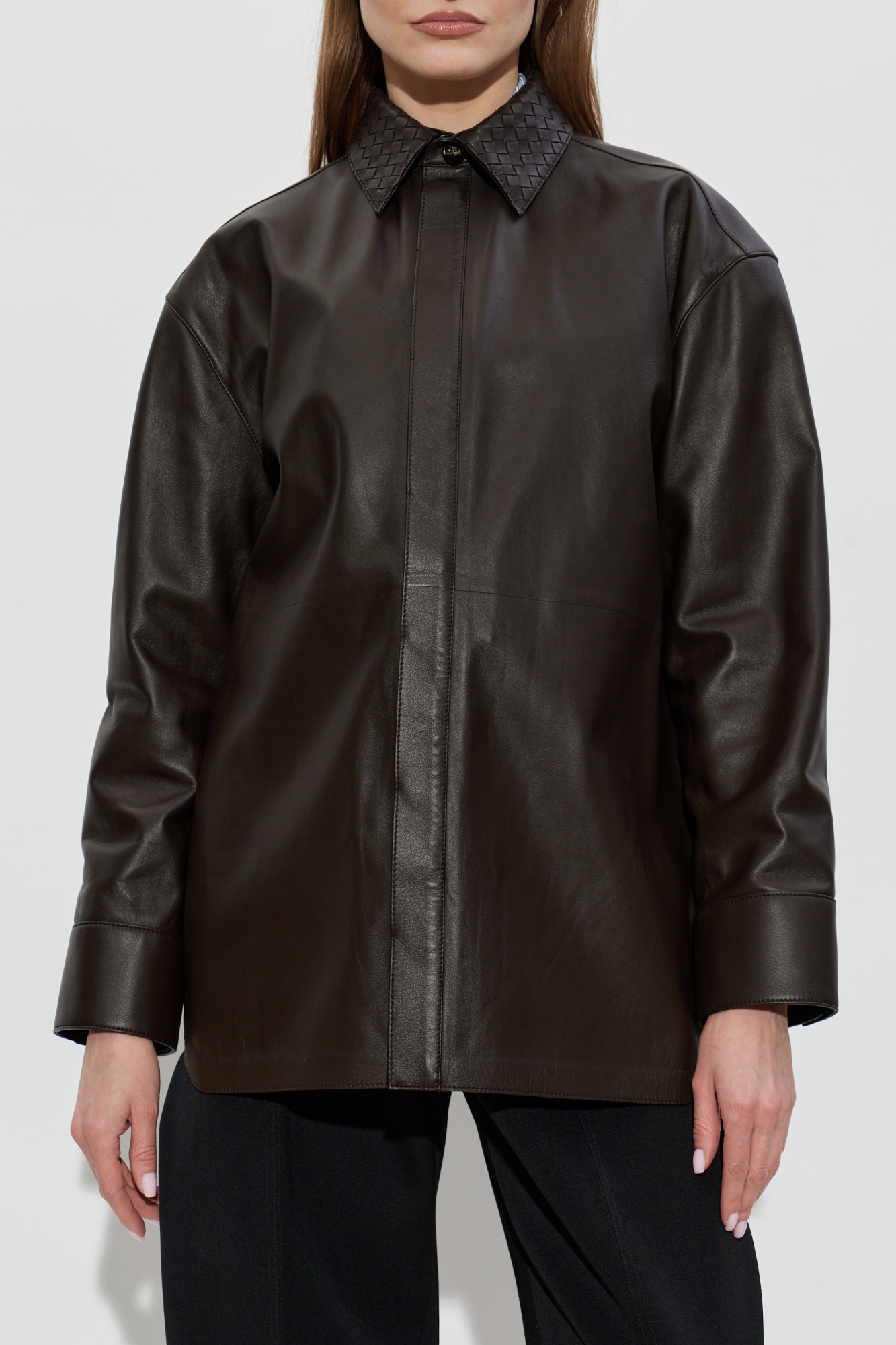 Bottega Veneta Leather shirt | Women's | Vitkac